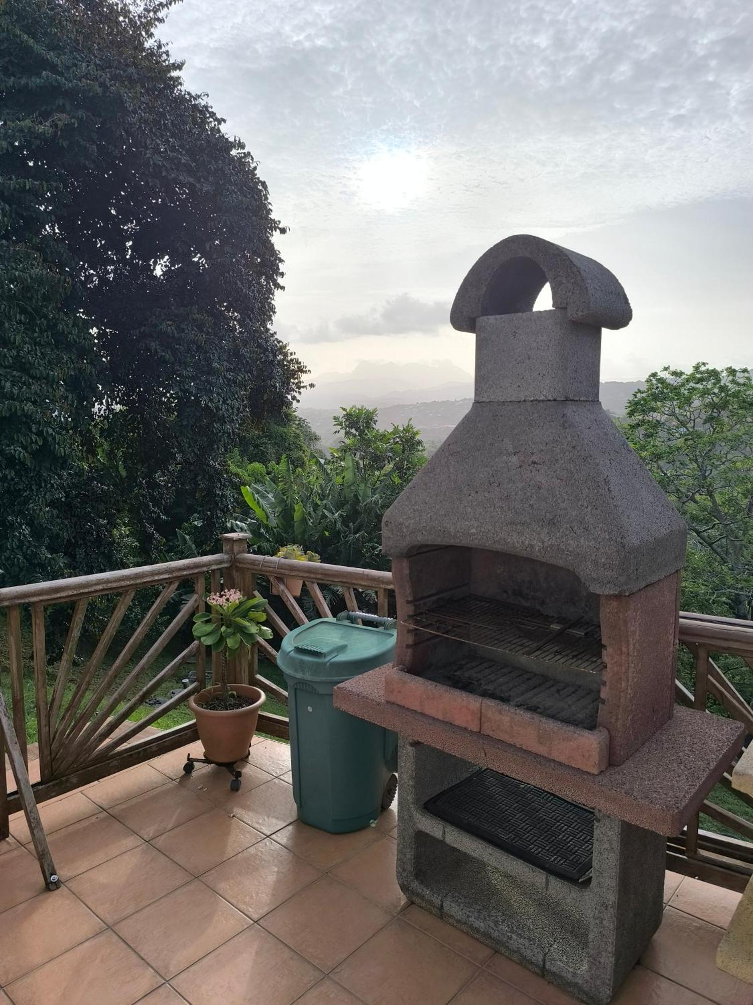 Studio Brazilia Bois Et Nature, Terrasse Avec Vue Sur Les Pitons Le Robert Dış mekan fotoğraf