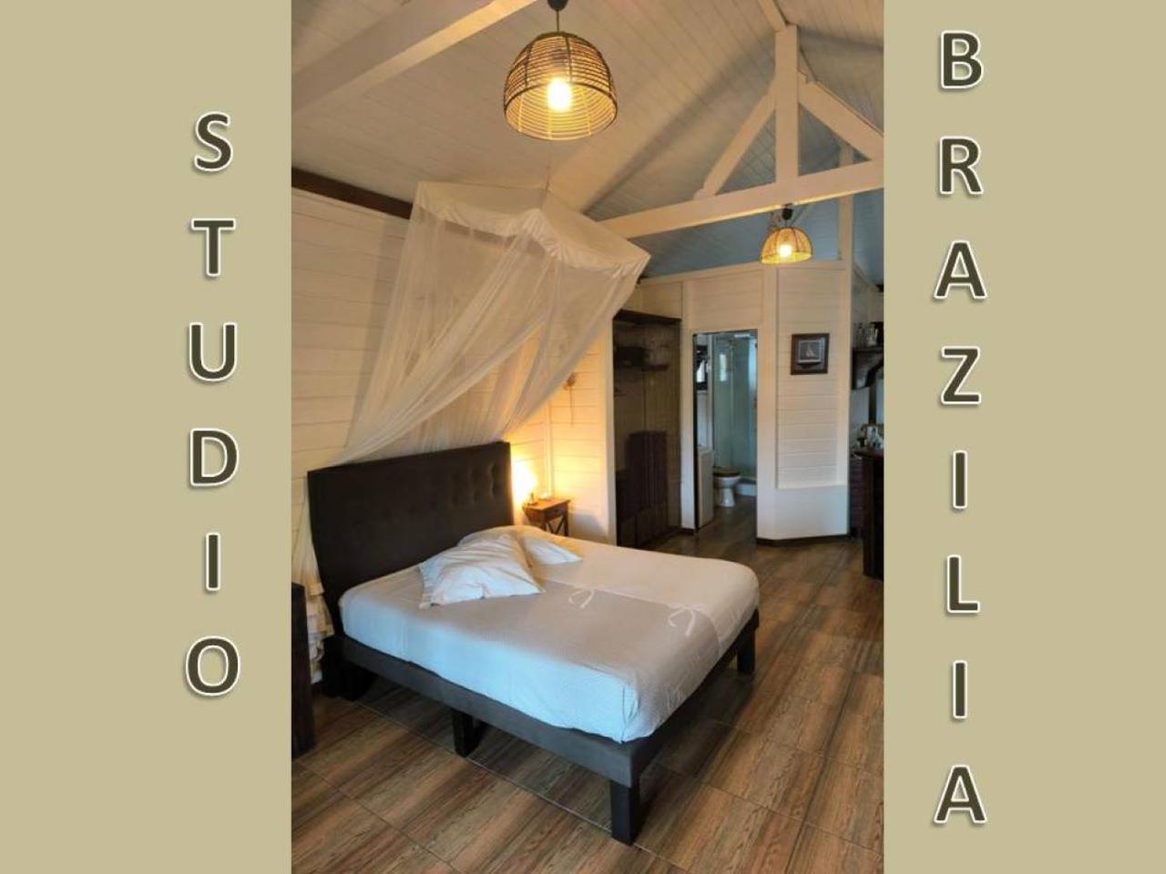 Studio Brazilia Bois Et Nature, Terrasse Avec Vue Sur Les Pitons Le Robert Dış mekan fotoğraf